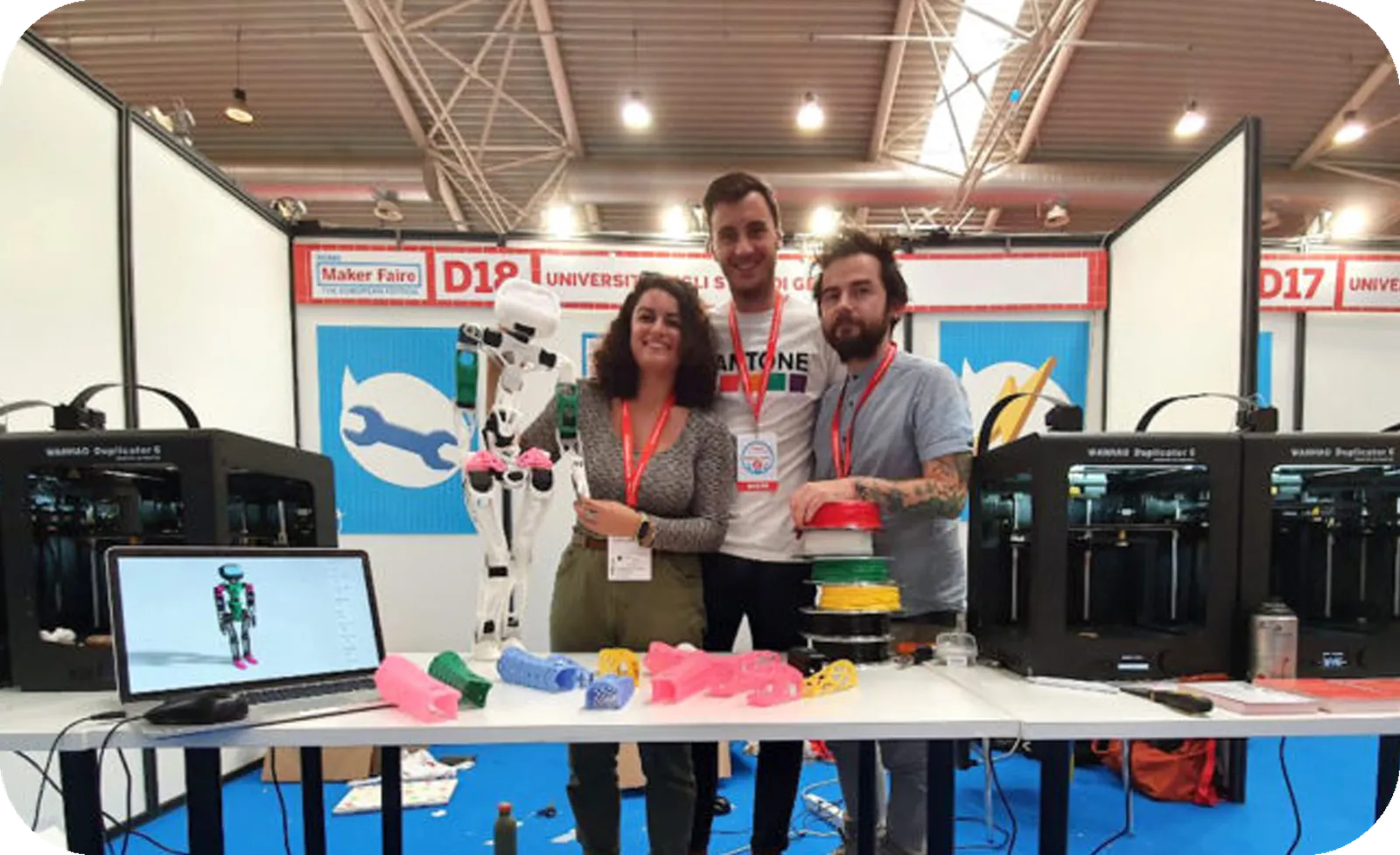 3D Printing Robots At Maker Faire 2019 in Italy!