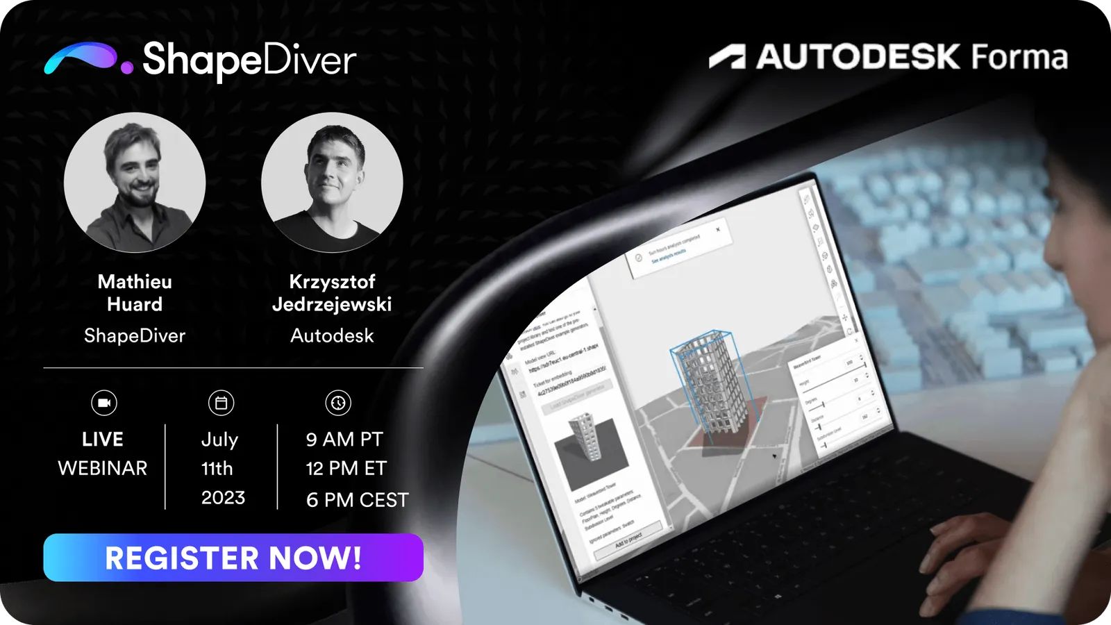 ShapeDiver X Autodesk Forma | Live Webinar