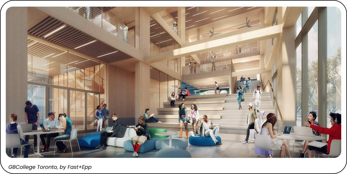 This image shows a building created by Fast+Epp.