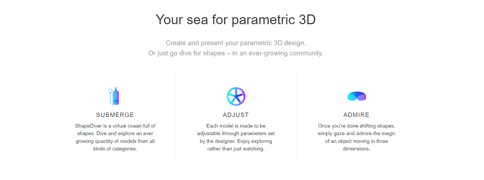 shapediver sea of shapes